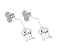Warmhm 2pcs Silver Trombone Sheet Music Holders Marching Music Score Clips Iron Lyres for Band Performance and Practice Accessories