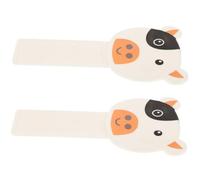 Warmhm 2pcs Toilet Seat Lifter Adhesive Handle for Easy Lid Opening Portable Practical Toilet Accessory for Home Office Travel and Hotels Cute Cartoon Design White