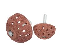 Warmhm 2pcs Tungsten Steel Tire Buffing Wheels with Linking Rod Pneumatic Grinding Heads for Precise Car Tire Repair and Efficient Abrasive Polishing