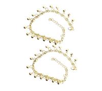 Warmhm 2pcs Unique Bell Anklet for Women Ankle Chains for Women Vintage Bell Anklet Bracelet String Lady Bracelet Jewelry