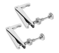 Warmhm 2pcs Universal Metal Cello Fine Tuners String Adjuster Screws for 3/4-4/4 Cellos Replacement String Pegs Compatible Orchestral Accessories