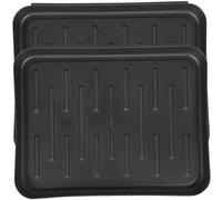 Warmhm 2pcs Versatile Storage Shoe Trays Plastic Clean Mats for Indoor Outdoor Use As Boot Tray Bonsai Mat for Stuff Storage