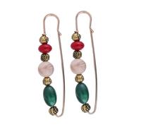 Warmhm 2Pcs Vintage Brooch Clips for Clothes Shawls Sweaters Elegant Beads Design Easy to Apply for Formal Casual Occasions Adds Charming Touch to Your Outfit