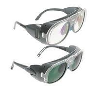 Warmhm 2pcs Welding Goggles Glare Protective Glasses Tinted Safety Eyewear for Electric Gas Shielded and Argon Arc Welding Lightweight and Durable Design for Long Wear