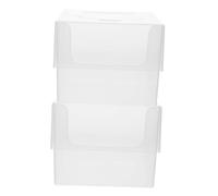 Warmhm 2pcs Wet Wipes Box Desktop Tissue Box Disposable Face Towel Holder for Bathroom Storage
