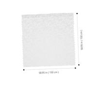 Warmhm 2pcs White Lace Curtains Window Drape Semi-blackout Sheer Panels for Bedroom Living Jacquard Elegant Vintage Style Privacy Protection and Light Filtering