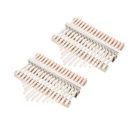 Warmhm 2set Complete Thumb Piano Accessories Set Diy Piano Key Parts for Music Craft Tone Cards for Beginners Adults