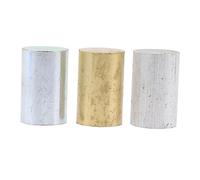 Warmhm 3-Piece Density Investigation Metal Cylinder Kit Copper Iron and Aluminum Cylinders for Educational Experiments and Physics Studies