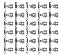 Warmhm 30 Sets Sewing Pant Hooks Zinc Alloy Lightweight Rustless Clothing Hooks for Jeans and Clothes Suitable for Business Suits and Travel Silver Metal Fasteners