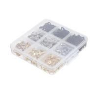 Warmhm 300pcs Metal Picture Frame Fasteners with Screws Gold Silver Black Turn Button Clips for Photo Frames Sturdy Backing Hardware for Crafts Posters Drawing Framing Parts