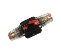 Warmhm 30a Car Fuse Holders Inline Circuit Breaker Reset Fuse Plug Protection in Vehicle