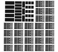 Warmhm 30pcs Black Non-Slip Mouse Grip Tape Stickers, Ultrathin Sweat-Resistant Anti-Slip Decals for Wireless Gaming and Office Mice