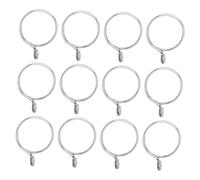 Warmhm 36pcs Stainless Steel Curtain Hanging Rings for Bathroom and Bedroom Roman Curtain Circles with Inner Suitable for Home and Hotel Use