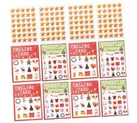 Warmhm 37Pcs Creative Bingo Game Cards for Players Fun Party Game Supply Unique Design for Christmas Birthdays and Gatherings Easy to Play and Safe Material
