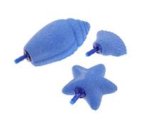 Warmhm 3pcs Aquarium Air Stones Fish Tank Bubble Diffusers Sea Star Snail Shell Design Oxygen Increasing Accessories for Fish Tanks and Aquariums