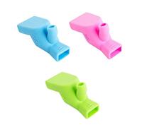 Warmhm 3pcs Faucet Extender and Sink Handle Extender for Kids Toddlers, Silicone Water Tap Extension in Green Blue Pink, Child-Friendly Handwashing Aid for Bathroom and Kitchen