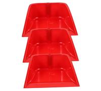 Warmhm 3pcs Garbage Shovel Accessories Shovel Head Red Replacement for Household Cleaning Ice Scrapper Attachment Head