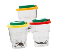 Warmhm 3Pcs Insect Observation Magnifying Box for Boys and Girls Adjustable Insect Viewer Container Outdoor Exploration Science Kit for Young Enthusiasts