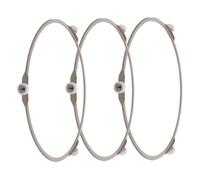 Warmhm 3Pcs Microwave Turntable Ring with Rollers Replacement Glass Plate Tray Support Holder for Stable Rotating Oven Tray Easy Installation and Accessories