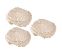 Warmhm 3Pcs Oval Dough Bread Baking Basket Covers Cloth Liners for Fermentation Baking Supplies Easy Clean Practical Oval Proofing Basket Covers for Home Bakers