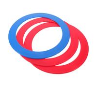 Warmhm 3pcs Plastic Juggling Rings Set for Circus Training with Smooth Edges and Vibrant Colours, 9.5 Inch Throwing Circle Designed for Skill Training and Improving Hand-eye Coordination