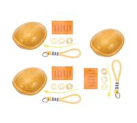 Warmhm 3pcs Retro Feng Shui Turtle Shell Sculpture Chinese Divination Coins Figurines for Health Wealth Portable Spiritual Relaxation Elegant Home Office Decor