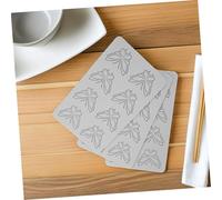 Warmhm 3pcs Silicone Fondant Impression Mats Flexible Heatproof Cake Embosser for DIY Chocolate Candy Molecular Gastronomy Baking Decorations