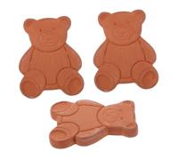 Warmhm 3pcs Terracotta Sugar Saver Discs Humidity Absorber Packs for Food Storage Containers Maintain Brown Sugar Softness Keep Cookies and Dried Fruits Fresh Reusable Moisture Control