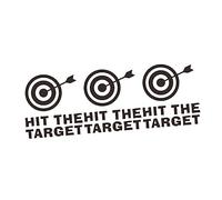 Warmhm 3Pcs Toilet Decal Toilet Target Stickers PVC Easy Application Unique Design for Boys Washroom Fly Target Sticker