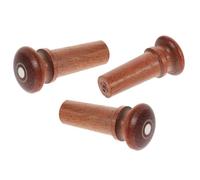 Warmhm 3pcs Violin Tail Endpins 4/4-4/3 Size Red Date Wood Tailpiece Pegs Musical Instrument Accessories Violin End Pins