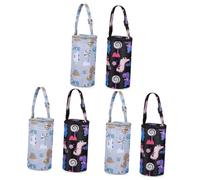 Warmhm 3sets 2 Pcs Insulated Milk Bottle Pouches with Cartoon Designs Thermal Tote Bags for Backpack Cart Compatible for Travel Picnics Outdoor Activities 2pcs*3