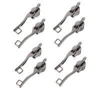 Warmhm 4 Pairs Lockable Luggage Zipper Pulls Double Detachable Nylon Replacement for Suitcases Backpacks Secure Split Puller Tabs Easy Install Travel Accessories