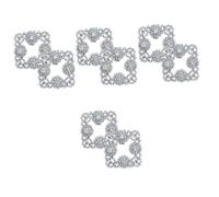 Warmhm 4 Pairs Square Rhinestone Shoe Clips Removable Metal Buckles for Wedding Prom and Daily Wear Elegant Sunflower Design for Pumps and Heels Durable and Lightweight