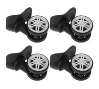 Warmhm 4 Pairs Universal Silent Suitcase Swivel Wheels Replacement with Rubber Bearings for Travel Luggage Trolley Stable Quiet Casters Easy Install