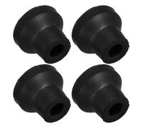 Warmhm 4 Pcs Black 13mm Heavy Duty Non-Slip Rubber Crutch Tips for Canes and Walkers, Universal Replacement Feet Caps Mobility Aid Accessories for Walking Stick Stability