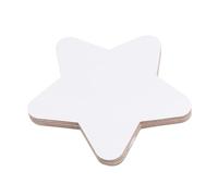 Warmhm 4 Pcs Star Shape Stretched Canvas Panels Round Edge Cotton Boards for Acrylic Painting Safe Design for Students Hobby Artists Beginners