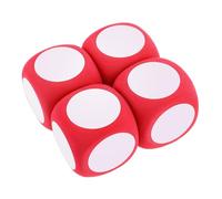 Warmhm 4 pieces large wipe-clean foam cubes, creative DIY party and play cubes for family games and educational applications for classrooms