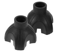 Warmhm 4-Prong Cane Tips Replacement, Anti-Slip Walking Cane Feet Pads, 2pcs Non-Skid Walker Accessories for Elderly Mobility Support and Stability