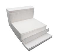 Warmhm 400PCS Thickened Tissue Paper Towels for Kitchen and Bathroom Commercial Grade White Paper Towels with High Absorbency and Natural Pulp Suitable for Home Cafe Shop and Restaurant