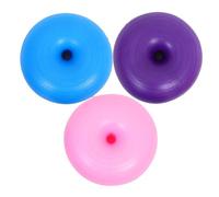 Warmhm 44cm Inflatable Donut Shape Yoga Ball Chair and Students, 4pcs Set with Pump, Stability Workout Ball for Pilates, Balance Training, Sensory Exercise and Office Use
