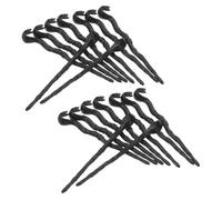 Warmhm 48pcs Miniature Halloween Snake Staff Black Mini Wizard Cane for DIY Doll Dress Up Egyptian Snake Head Walking Sticks Spooky Party Decorations and Craft Accessories