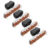 Warmhm 4Pcs 45Mm Linear Slide Potentiometer Tuning Switch for Dj Mixer Audio Sound Card Volume Control Industrial Push-Pull Potentiometer