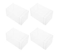 Warmhm 4pcs Acrylic Display Box with Thickened Acrylic Design for Display and Storage Suitable a Gift for Friends Who Love Collecting Character Models