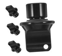 Warmhm 4pcs Aluminum Alloy Motorcycle Key Head Covers Anti-slip Key Fob Caps for Electric Scooters and Bikes Lightweight Scratch-resistant Black