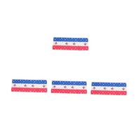 Warmhm 4pcs American Flag Table Runner for Independence Day Skid Cotton Linen Table Cover Reusable Holiday Decoration for Indoor and Outdoor Banquets