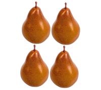Warmhm 4PCS Artificial Fruit Realistic Pears Faux Pears Simulation Pears Ornament Wedding Decorations Mini Food Simulation Pear Figure for Photo Prop Tabletop Decor