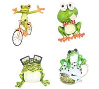 Warmhm 4Pcs Cartoon Frog Brooch Cute Animal Pins for Women Lapel Brooches for Clothing Bags and Accessories Unique Choice Durable Design
