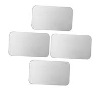 Warmhm 4Pcs Chinchilla Ice Bed Cooling Mat Aluminium Pet Pad for Rabbits Hamsters and Animals Summer Cooling for Pets to Prevent Overheating