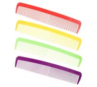 Warmhm 4pcs Giant Large Comb Prop for Halloween Carnival Costume Accessory Funny Clown Photo Prop in Red Yellow Purple Green Novelty Prank Toy for Parties and Dress-up Events