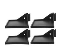 Warmhm 4pcs Grow Tent Corner Stand for Hygrometer and Thermometers, Black Plastic Planting Equipment Shelf with Efficient Organisation and Multipurpose Function for Gardening